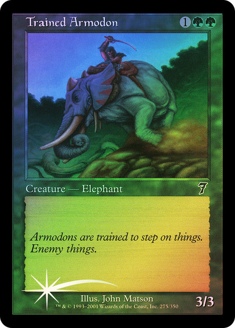 Trained Armodon\n7th Edition\nSingle\nMagic The Gathering