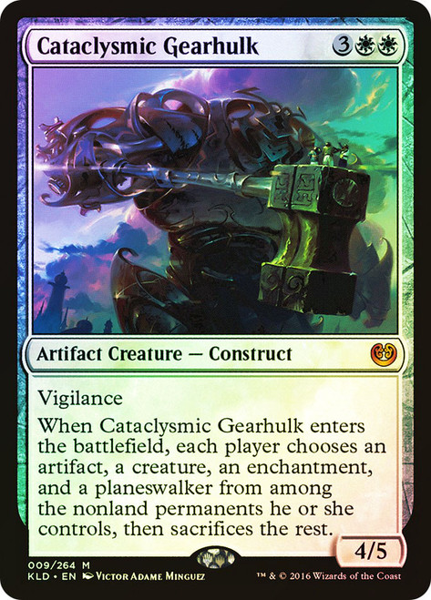 Cataclysmic Gearhulk\nKaladesh\nSingle\nMagic The Gathering