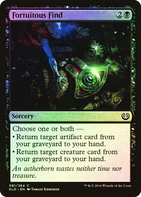 Fortuitous Find\nKaladesh\nSingle\nMagic The Gathering