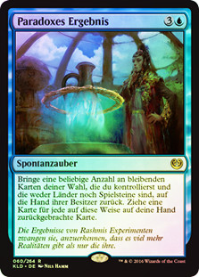 Paradoxical Outcome
Kaladesh (Foil) - German
Single
Magic The Gathering