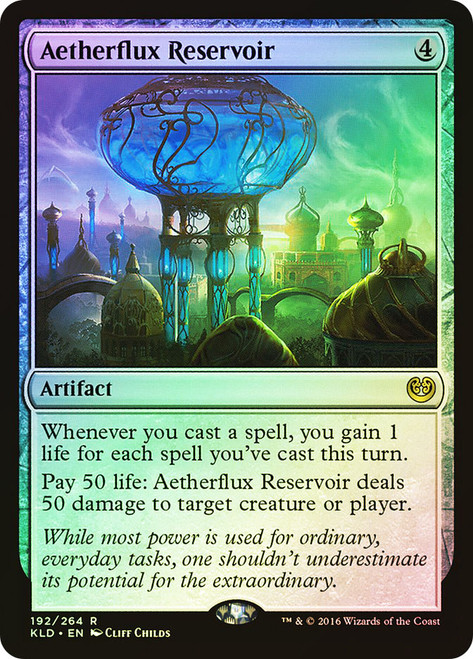 MTG ロシア語 Foil 霊気貯蔵器/Aetherflux Reservoir AetherfluxReservoir__52027.