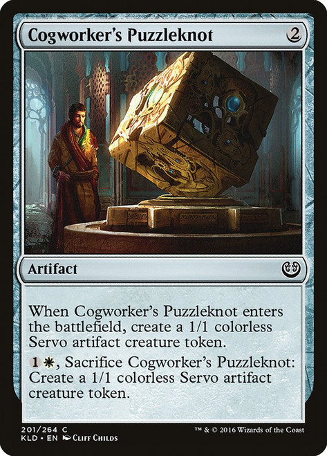 Cogworker's Puzzleknot\nKaladesh\nSingle\nMagic The Gathering