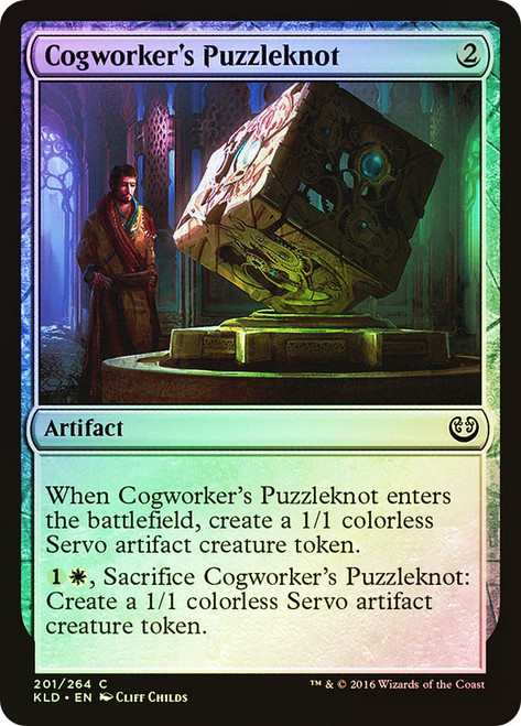 Cogworker's Puzzleknot\nKaladesh\nSingle\nMagic The Gathering