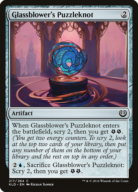 Glassblower's Puzzleknot\nKaladesh\nSingle\nMagic The Gathering