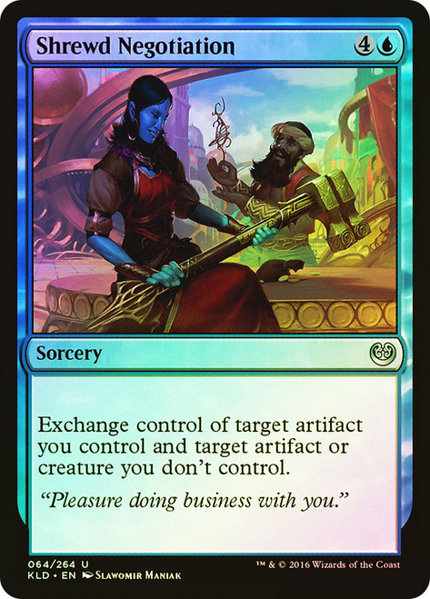 Shrewd Negotiation\nKaladesh\nSingle\nMagic The Gathering
