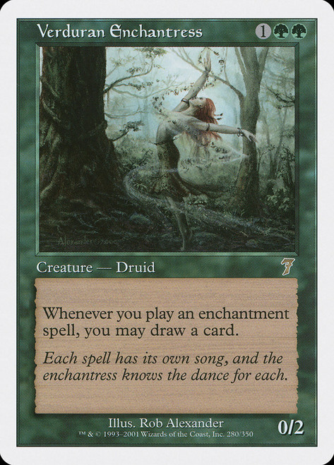 Verduran Enchantress\n7th Edition\nSingle\nMagic The Gathering