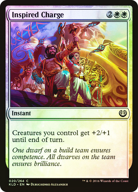 Inspired Charge\nKaladesh\nSingle\nMagic The Gathering