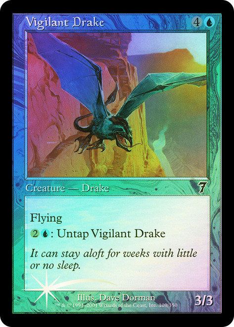 Vigilant Drake\n7th Edition\nSingle\nMagic The Gathering
