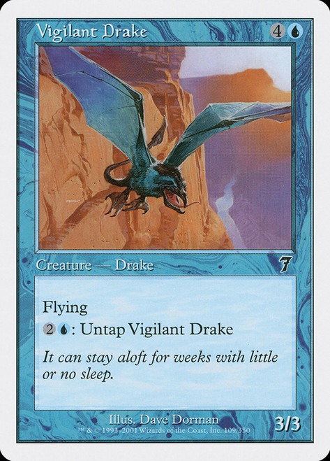 Vigilant Drake\n7th Edition\nSingle\nMagic The Gathering