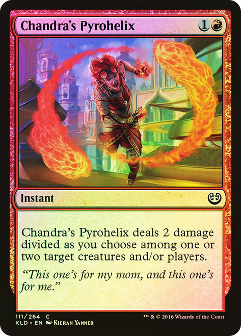 Chandra's Pyrohelix\nKaladesh\nSingle\nMagic The Gathering