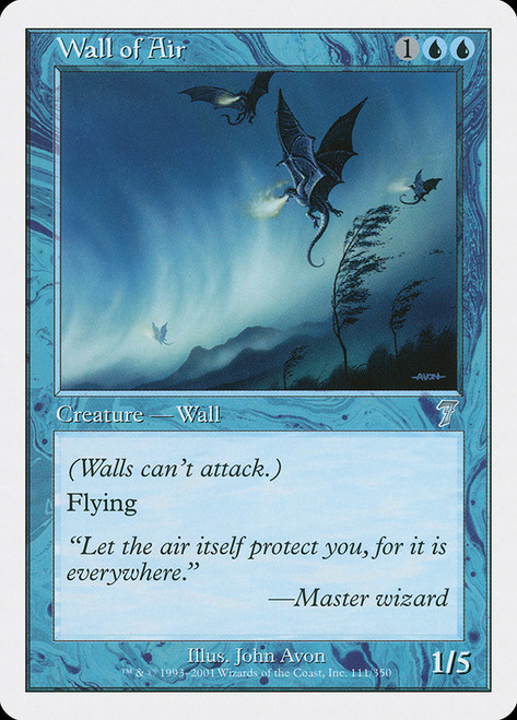 Wall of Air\n7th Edition\nSingle\nMagic The Gathering