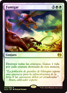 Fumigate
Kaladesh (Foil) - Spanish
Single
Magic The Gathering