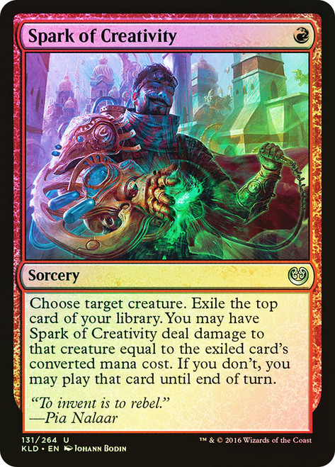 Spark of Creativity\nKaladesh\nSingle\nMagic The Gathering