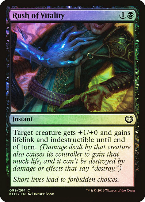 Rush of Vitality\nKaladesh\nSingle\nMagic The Gathering