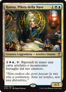 Hanna, Ship's Navigator
Commander: 2016 Edition - Italian
Single
Magic The Gathering