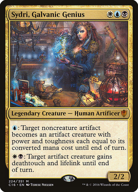 Sydri, Galvanic Genius\nCommander: 2016 Edition\nSingle\nMagic The Gathering