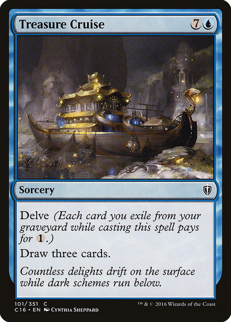 Treasure Cruise\nCommander: 2016 Edition\nSingle\nMagic The Gathering
