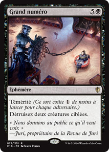 Curtains' Call
Commander: 2016 Edition - French
Single
Magic The Gathering