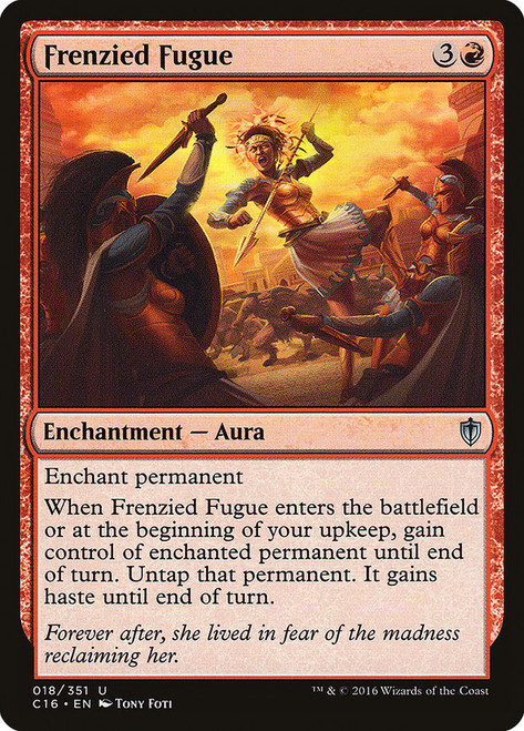 Frenzied Fugue\nCommander: 2016 Edition\nSingle\nMagic The Gathering