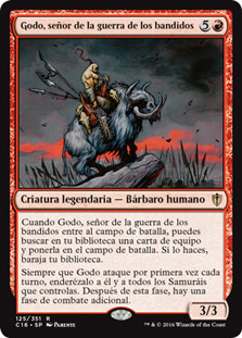 Godo, Bandit Warlord
Commander: 2016 Edition - Spanish
Single
Magic The Gathering