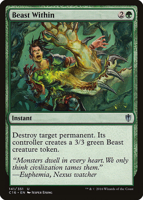 Beast Within\nCommander: 2016 Edition\nSingle\nMagic The Gathering