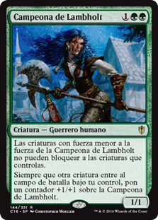Champion of Lambholt
Commander: 2016 Edition - Spanish
Single
Magic The Gathering