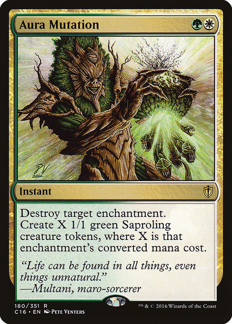 Aura Mutation\nCommander: 2016 Edition\nSingle\nMagic The Gathering