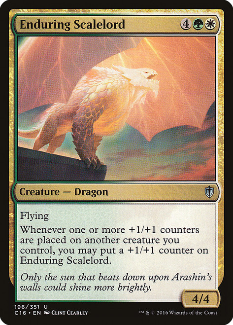 Enduring Scalelord\nCommander: 2016 Edition\nSingle\nMagic The Gathering