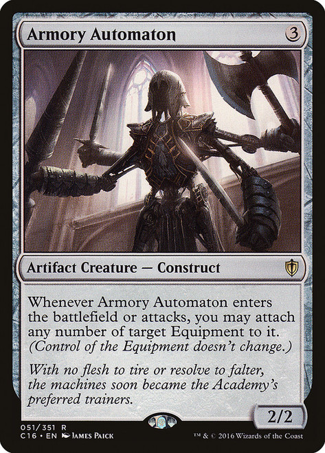 Armory Automaton\nCommander: 2016 Edition\nSingle\nMagic The Gathering
