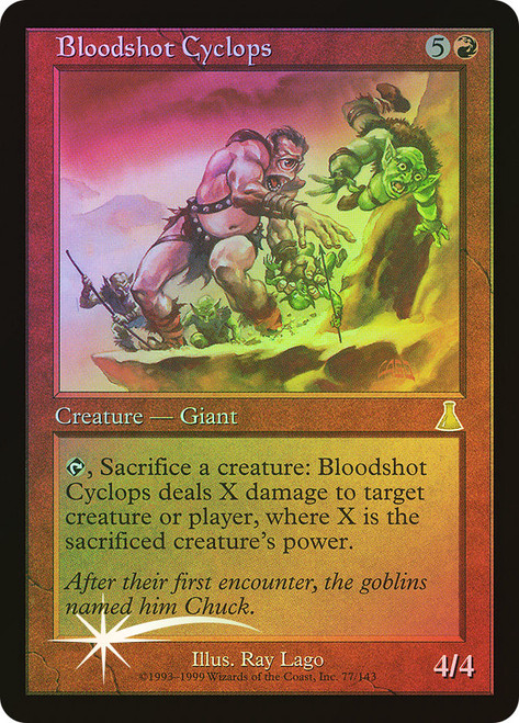 Bloodshot Cyclops\nUrza's Destiny\nSingle\nMagic The Gathering