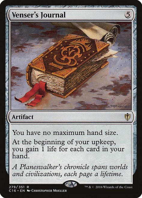 Venser's Journal\nCommander: 2016 Edition\nSingle\nMagic The Gathering