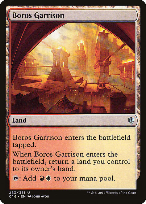 Boros Garrison\nCommander: 2016 Edition\nSingle\nMagic The Gathering