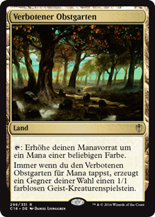 Forbidden Orchard
Commander: 2016 Edition - German
Single
Magic The Gathering