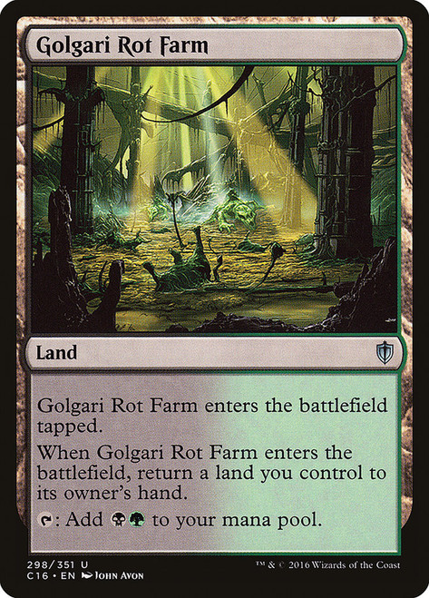 Golgari Rot Farm\nCommander: 2016 Edition\nSingle\nMagic The Gathering