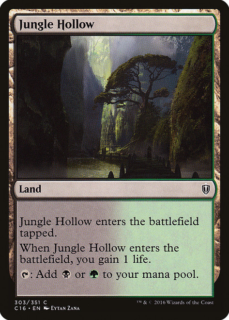 Jungle Hollow\nCommander: 2016 Edition\nSingle\nMagic The Gathering