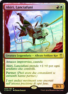 Akiri, Line-Slinger
Commander: 2016 Edition - Italian
Single
Magic The Gathering