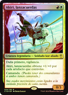 Akiri, Line-Slinger
Commander: 2016 Edition - Spanish
Single
Magic The Gathering