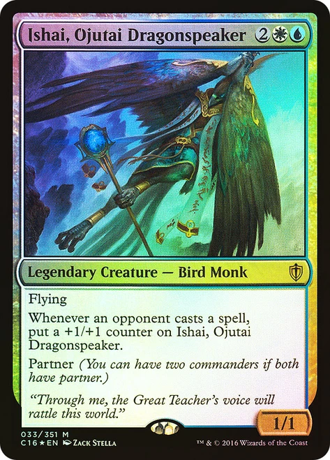 Ishai, Ojutai Dragonspeaker\nCommander: 2016 Edition\nSingle\nMagic The Gathering