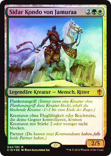 Sidar Kondo of Jamuraa
Commander: 2016 Edition - German
Single
Magic The Gathering