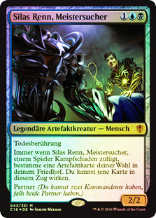 Silas Renn, Seeker Adept
Commander: 2016 Edition - German
Single
Magic The Gathering