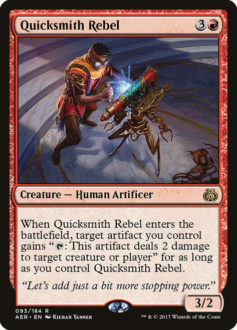 Quicksmith Rebel\nAether Revolt\nSingle\nMagic The Gathering