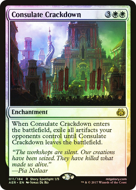 Consulate Crackdown\nAether Revolt\nSingle\nMagic The Gathering