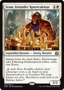 Sram, Senior Edificer
Aether Revolt - German
Single
Magic The Gathering