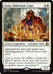 Sram, Senior Edificer
Aether Revolt - Italian
Single
Magic The Gathering