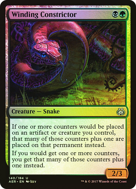 Winding Constrictor\nAether Revolt\nSingle\nMagic The Gathering