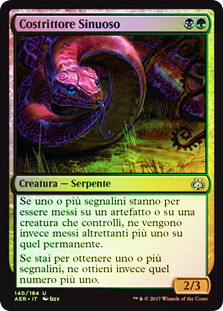 Winding Constrictor
Aether Revolt (Foil) - Italian
Single
Magic The Gathering