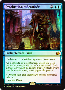 Mechanized Production
Aether Revolt (Foil) - French
Single
Magic The Gathering