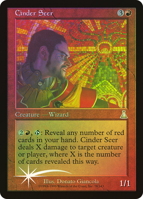 Cinder Seer\nUrza's Destiny\nSingle\nMagic The Gathering