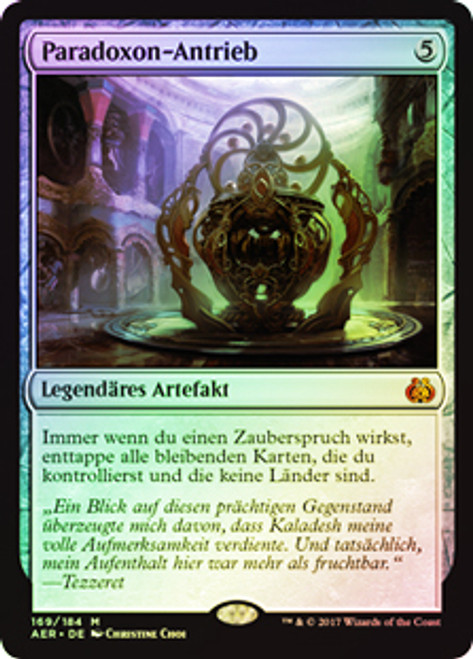 Paradox Engine
Aether Revolt (Foil) - German
Single
Magic The Gathering