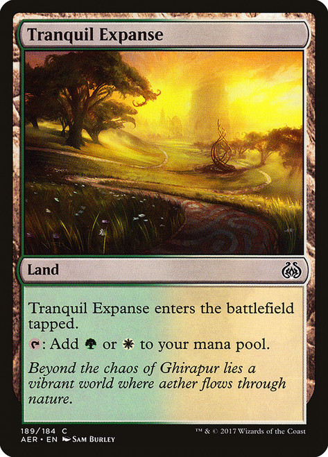 Tranquil Expanse (Planeswalker Deck)\nAether Revolt\nSingle\nMagic The Gathering